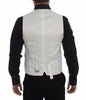 Dolce & Gabbana Elegant White Cotton Silk Dress Vest