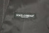 Dolce & Gabbana Chaleco gris con logo de lana a rayas Chaleco Weste