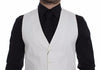 Dolce & Gabbana Elegant White Cotton Silk Dress Vest