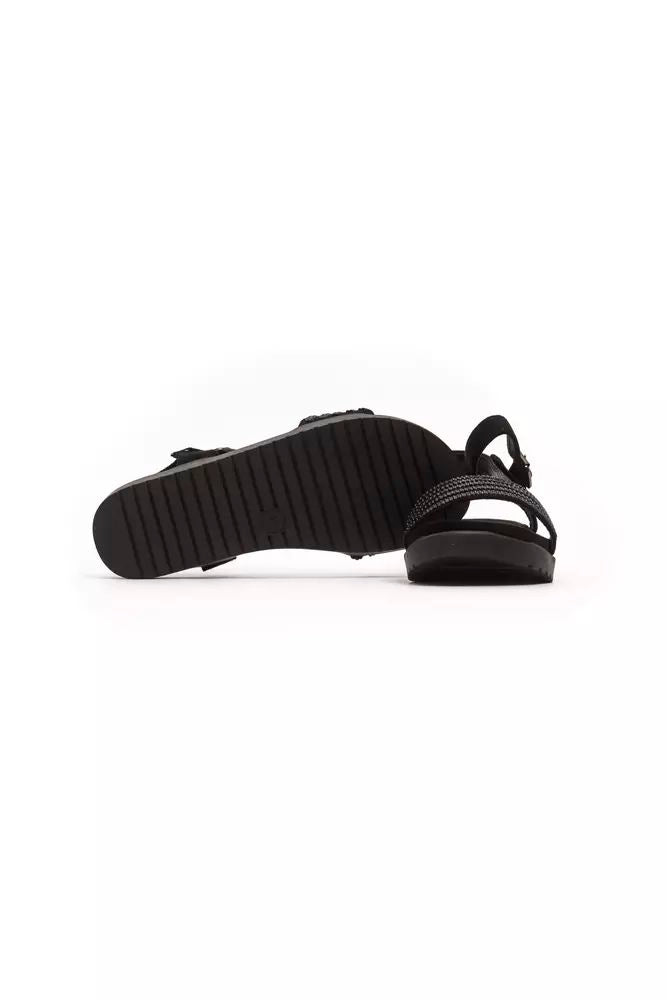Péché Originel – Elegante Sandale mit Knöchelriemen und Strasssteinen