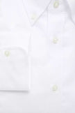 Robert Friedman Elegant White Cotton Button-Down Shirt