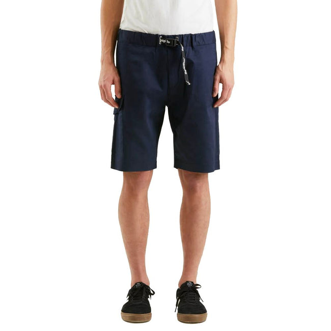 Refrigiwear Pantalones cortos elegantes de mezcla de algodón azul