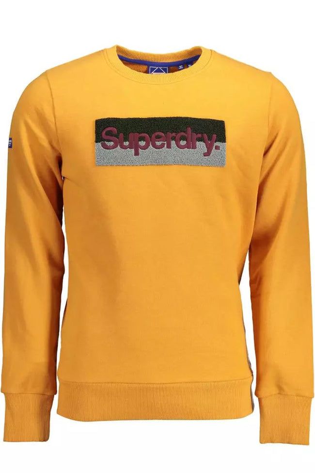 Superdry Autumn Orange Cotton-Blend Crewneck Sweater