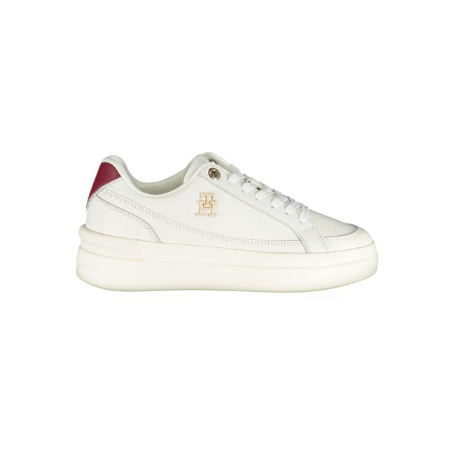 Tommy Hilfiger – Schicke weiße Sneakers mit Kontrastdetails
