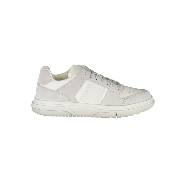 Tommy Hilfiger Elegant White Sneakers with Contrast Accents