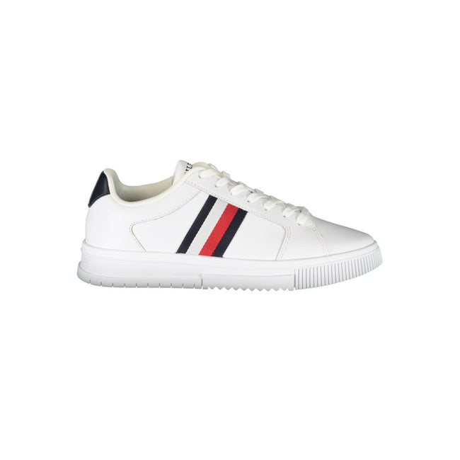 Tommy Hilfiger Sleek White Sneakers with Contrast Detail