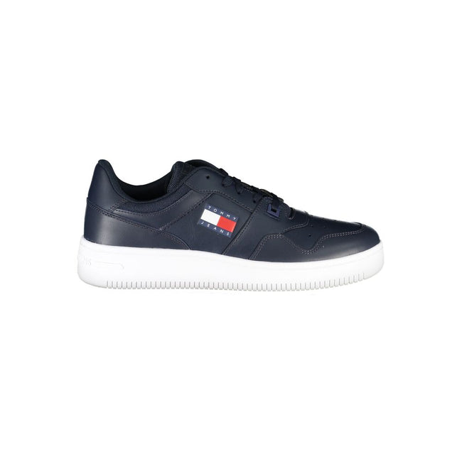 Tommy Hilfiger Blue Contrast Sneakers with Logo Detail