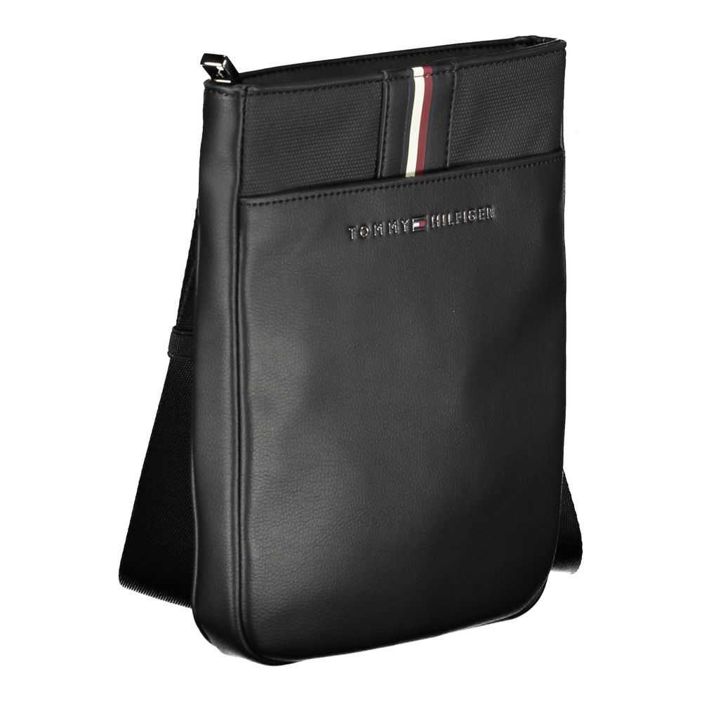 Tommy Hilfiger Elegant Black Shoulder Bag with Practical Design