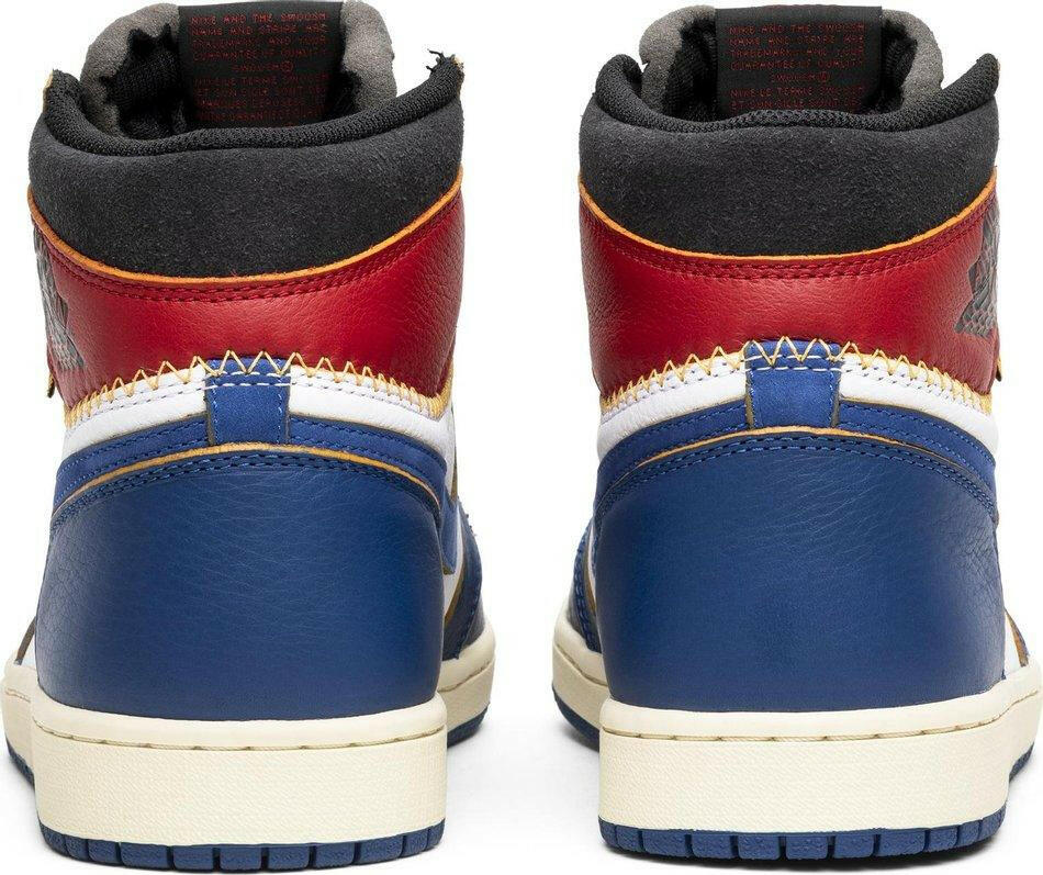 Air Jordan 1 Retro High Union Los Angeles Blue Toe (2018) Sneakers for Men - Genuine Authentic Brand