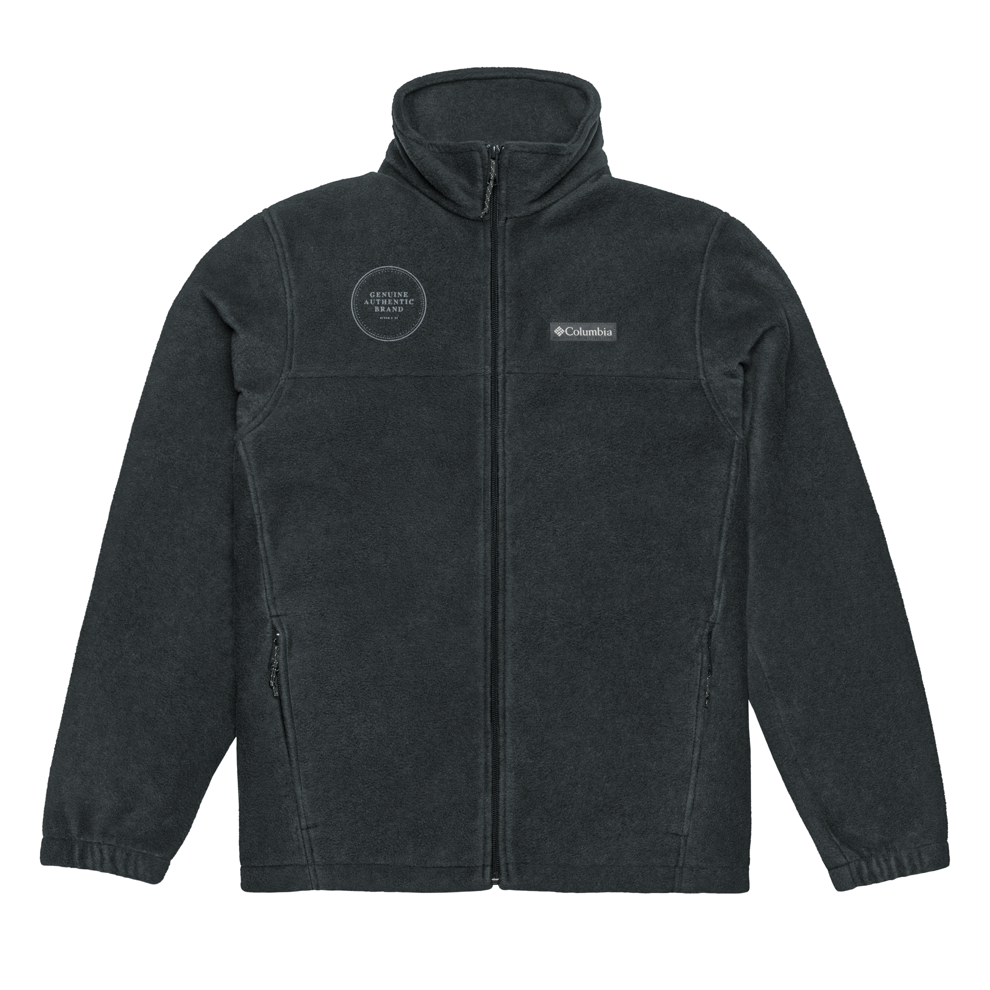 Columbia x Genuine Authentic Brand Embroidered Logo Unisex Columbia fleece jacket