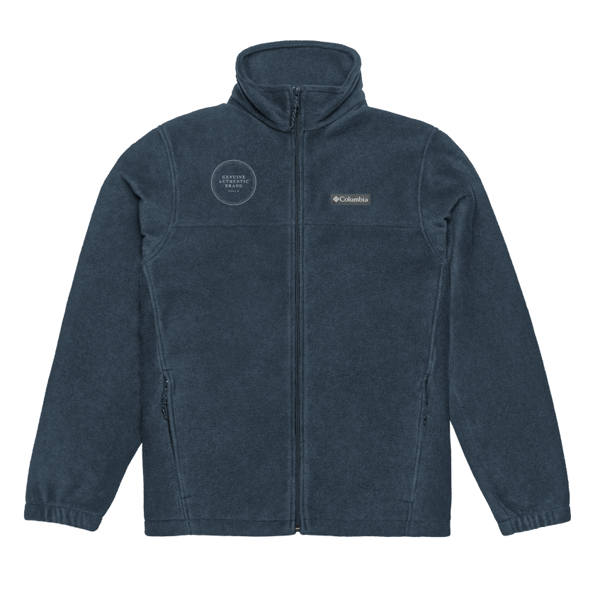 Columbia x Genuine Authentic Brand Embroidered Logo Unisex Columbia fleece jacket