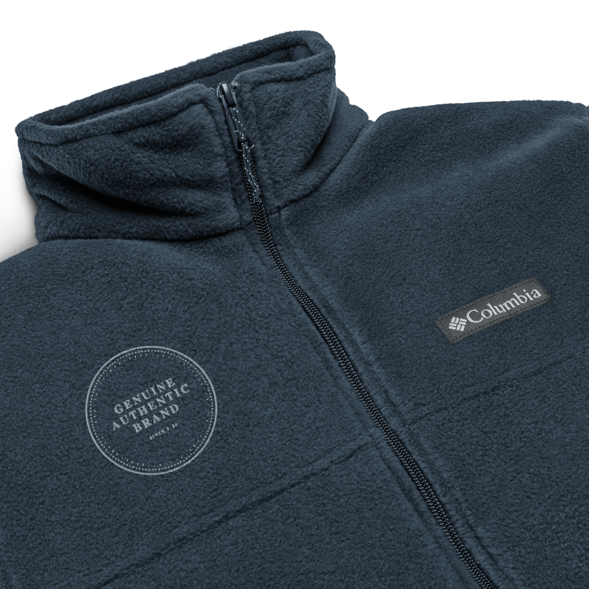 Columbia x Genuine Authentic Brand Embroidered Logo Unisex Columbia fleece jacket