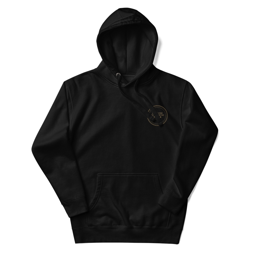 Genuine Authentic Brand Embroidered Left Logo Unisex Hoodie