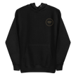 Sudadera con capucha unisex con logotipo izquierdo bordado de marca auténtica y auténtica.