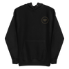 Sudadera con capucha unisex con logotipo izquierdo bordado de marca auténtica y auténtica.