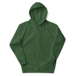 Sudadera con capucha unisex con logotipo izquierdo bordado de marca auténtica y auténtica.