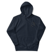 Sudadera con capucha unisex con logotipo izquierdo bordado de marca auténtica y auténtica.