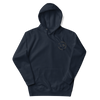 Sudadera con capucha unisex con logotipo izquierdo bordado de marca auténtica y auténtica.