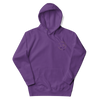 Sudadera con capucha unisex con logotipo izquierdo bordado de marca auténtica y auténtica.