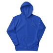Sudadera con capucha unisex con logotipo izquierdo bordado de marca auténtica y auténtica.