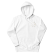 Sudadera con capucha unisex con logotipo izquierdo bordado de marca auténtica y auténtica.