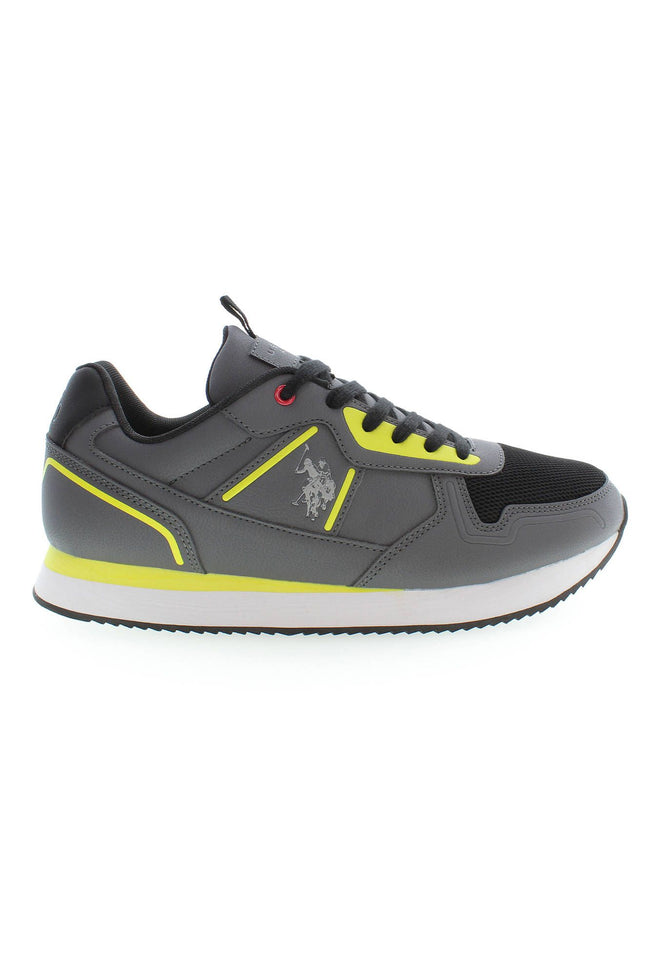 U.S. POLO ASSN. Sleek Gray Sporty Sneakers with Logo Accents