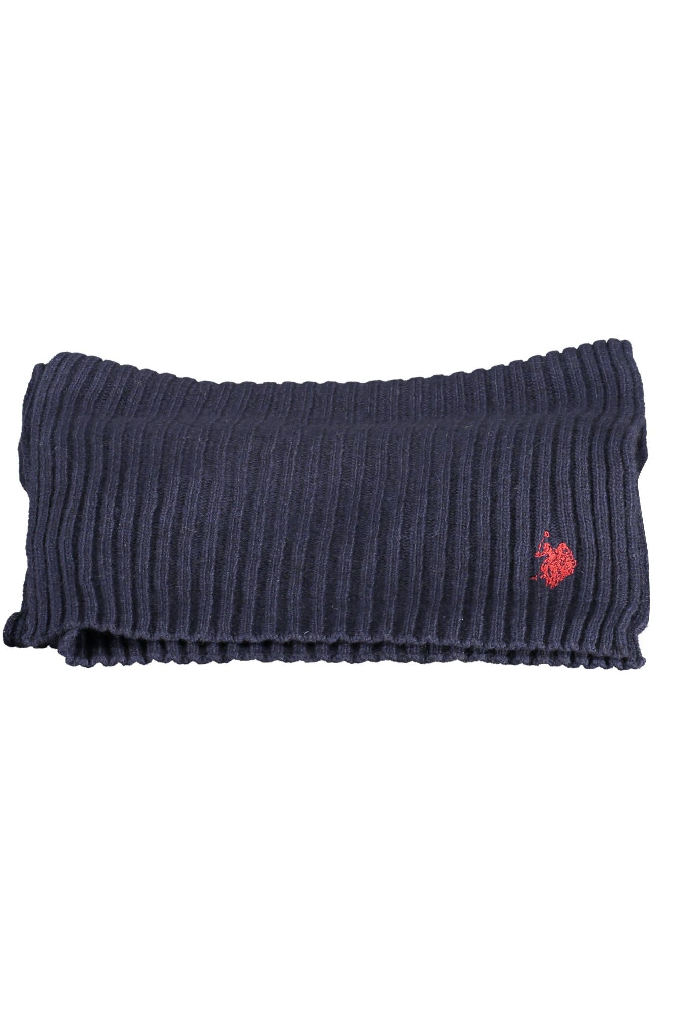 U.S. POLO ASSN. Elegant Embroidered Blue Scarf
