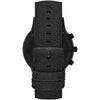Emporio Armani Sleek Black Chronograph Timepiece