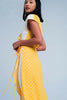 Yellow Dress With Polka Dots - GENUINE AUTHENTIC BRAND LLC
