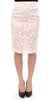 Koonhor White Sequined Straight Pencil Skirt - GENUINE AUTHENTIC BRAND LLC  