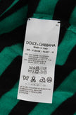 Dolce & Gabbana Green Black Silk Cashmere Sweater - GENUINE AUTHENTIC BRAND LLC  