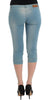 Ermanno Scervino Blue Capri Pants Cropped Jeans - GENUINE AUTHENTIC BRAND LLC  