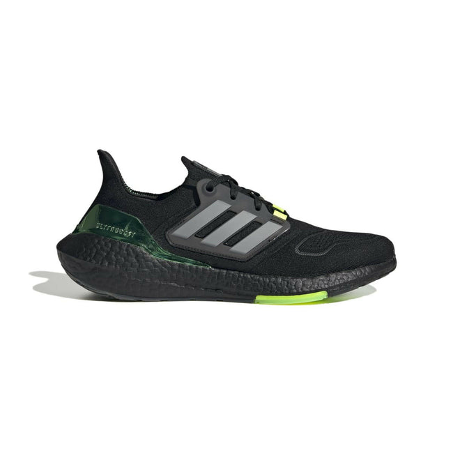 ADIDAS GX5917 ULTRABOOST 22 MN'S (Medium) Black/Metallic/Green Primeknit Running Shoes - GENUINE AUTHENTIC BRAND LLC  