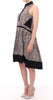 Comeforbreakfast Black Gray Silk A-Line Shift Dress - GENUINE AUTHENTIC BRAND LLC  