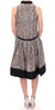 Comeforbreakfast Black Gray Silk A-Line Shift Dress - GENUINE AUTHENTIC BRAND LLC  