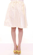 Licia Florio White Above-Knee Stretch Waist Strap Skirt - GENUINE AUTHENTIC BRAND LLC  