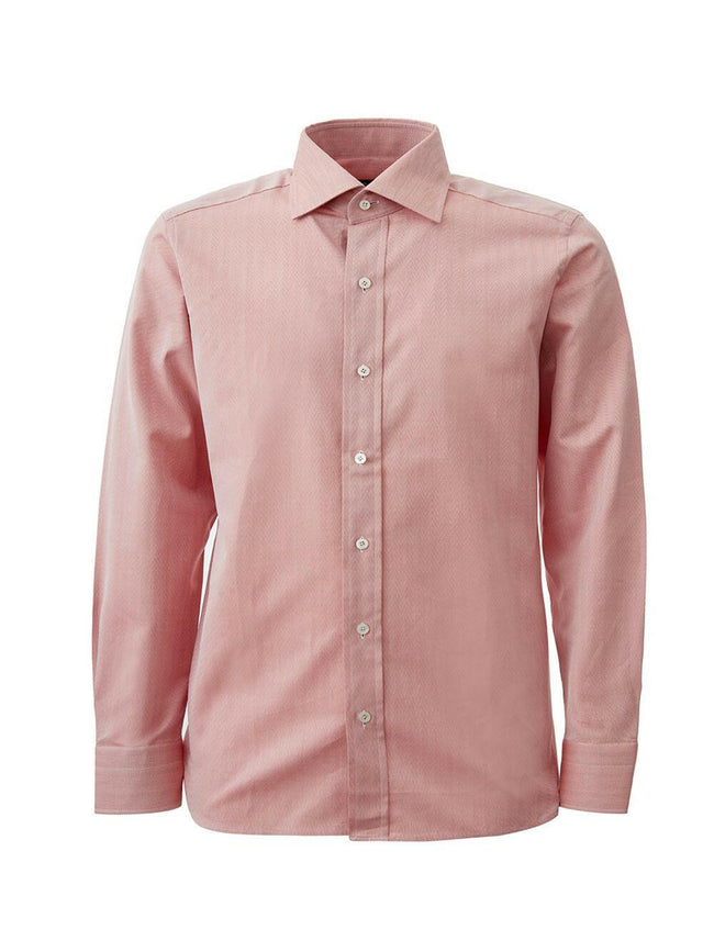Tom Ford Pink Contrasting hem Regular Fit Shirt - GENUINE AUTHENTIC BRAND LLC  