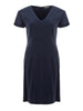 Lardini Blue V-Neck midi lenght Viscose dress - GENUINE AUTHENTIC BRAND LLC  