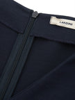 Lardini Blue V-Neck midi lenght Viscose dress - GENUINE AUTHENTIC BRAND LLC  
