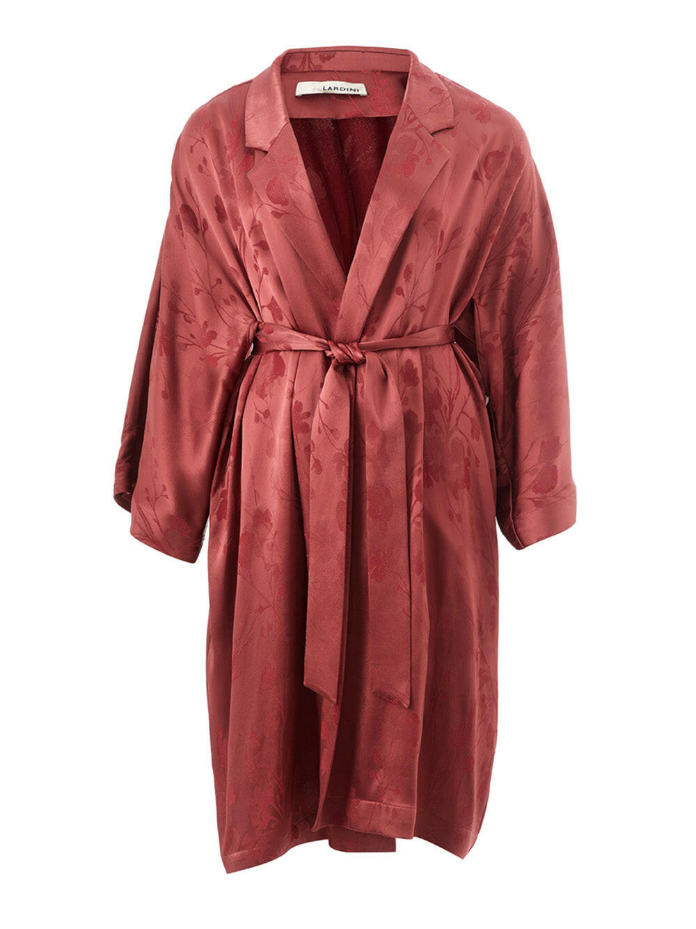Lardini Red Allover printed robe Trench coat - GENUINE AUTHENTIC BRAND LLC  