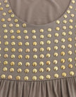 Roccobarocco Khaki studded sheath dress - GENUINE AUTHENTIC BRAND LLC  