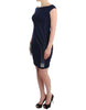 Roccobarocco Blue embellished sheath dress - GENUINE AUTHENTIC BRAND LLC  