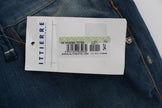 Acht Blue Wash Denim Cotton Stretch Baggy Fit Jeans - GENUINE AUTHENTIC BRAND LLC  