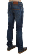 Acht Blue Wash Cotton Denim Slim Fit Jeans - GENUINE AUTHENTIC BRAND LLC  