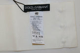 Dolce & Gabbana White Crystal Brass Wide Waist Runway Belt - GENUINE AUTHENTIC BRAND LLC  