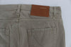 Acht Beige Cotton Patchwork Jeans - GENUINE AUTHENTIC BRAND LLC  