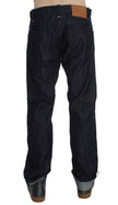 Acht Blue Cotton Regular Straight Fit Jeans - GENUINE AUTHENTIC BRAND LLC  