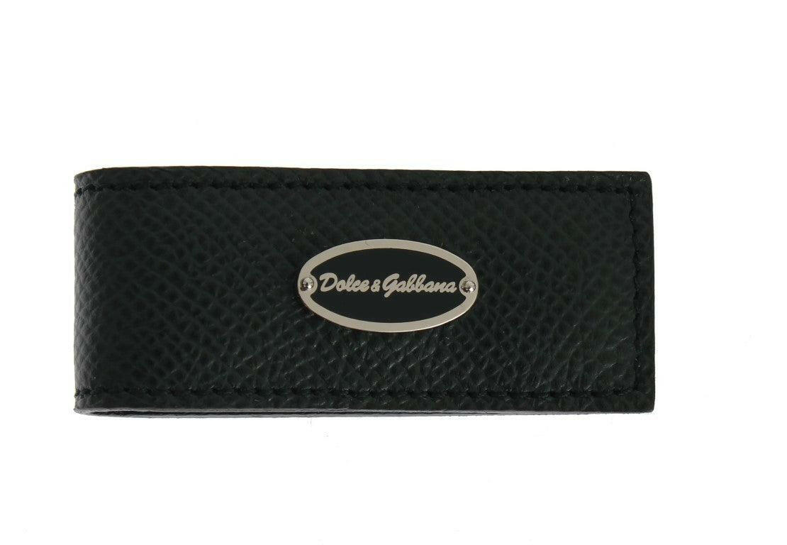 Dolce & Gabbana Green Leather Magnet Money Clip Dolce & Gabbana GENUINE AUTHENTIC BRAND LLC