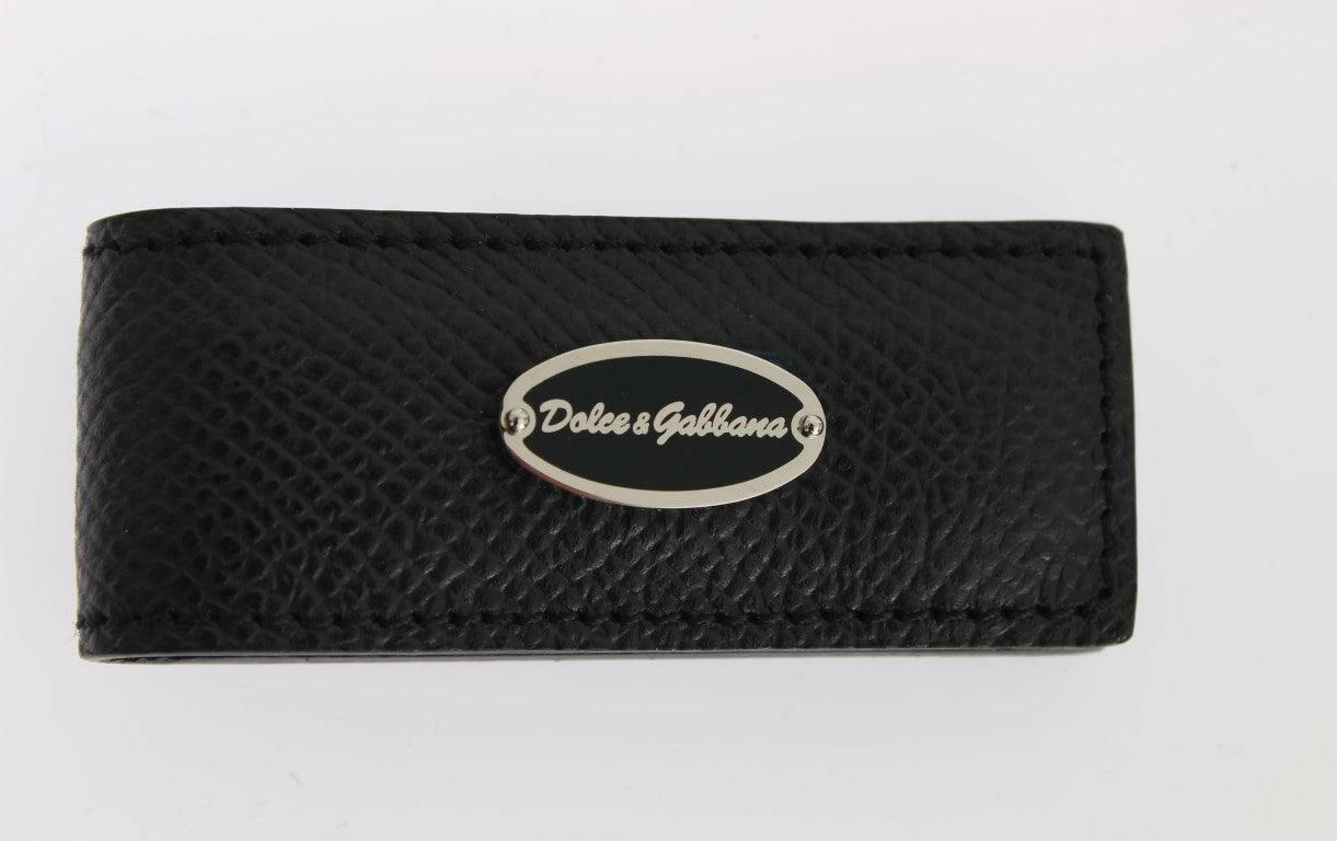 Dolce & Gabbana Blue Leather Magnet Money Clip Dolce & Gabbana GENUINE AUTHENTIC BRAND LLC