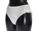 Dolce & Gabbana White Satin Stretch Underwear Panties - GENUINE AUTHENTIC BRAND LLC  